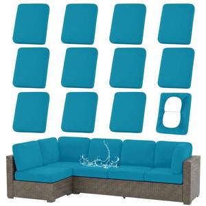 lot 1188 image: hyha Waterproof Outdoor Cushion Covers, Stretch Patio Slipcovers