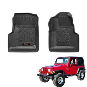 lot 1191 image: Jdeymat All Weather TPE Front Floor Mats for 1997-2006 Jeep Wrangler TJ Accessories (for 1997-2006 Jeep Wrangler TJLJ Front Floor Mats 2 Pcs)