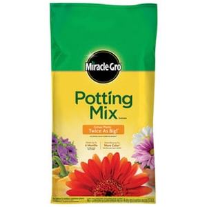 lot 1206 image: Miracle-Gro Potting Mix  For Container Plants  Flowers  Shrubs  16 qt.