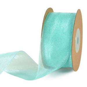 lot 2440 image: TONIFUL 1-12 Inch Turquoise Aqua Blue Organza Ribbon 25 Yards Sheer Chiffon Ribbons for Crafts Wedding Christmas Tree Decorations Valentines Day Gift Wrapping Bow Making Floral Bouquets Wrapping