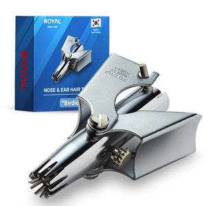 lot 2464 image: ROYAL Birdie Manual Nose Hair Trimmer for Men, Made in Korea Battery Free Painless Water Resistant Nose Trimmer with 12 Dual Blades, Patented ET-4 Series