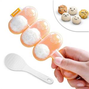 lot 2476 image: Rice Ball Mold, Shake to Make 3 Bite-Size Balls in Seconds