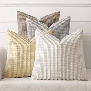 lot 5484 image: MIULEE Decorative Pillow Covers 18x18 Inch Set of 4