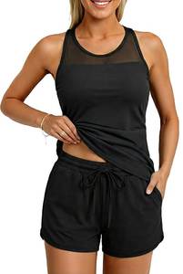 lot 6085 image: Aqua Eve Tankini with Shorts Two Piece Swimsuit Size XL, Tags on