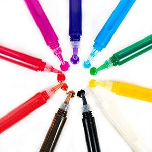 lot 6113 image: Horizon Group USA Suncatcher Paint Pens 10-Pack