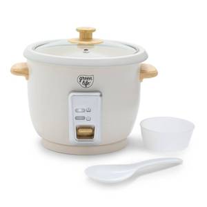 lot 7612 image: GreenLife Rice Cooker 6-Cup Ceramic Nonstick PFAS-Free