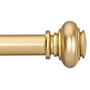 lot 7626 image: SIMEWIN Gold Curtain Rod Set 28-144 Inches Adjustable
