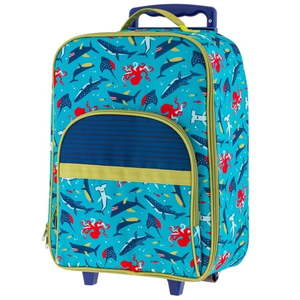 lot 7643 image: Stephen Joseph Rolling Luggage Carry-On Shark SJ800380