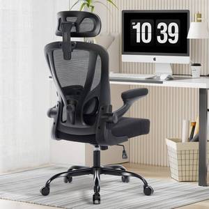 lot 7652 image: Shipborne Ergonomic Mesh Office Chair Black  Retail $129.99