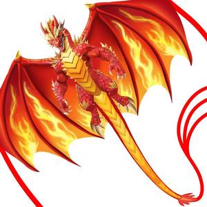 lot 8171 image: YFAFENGS Large Red Dragon Kite