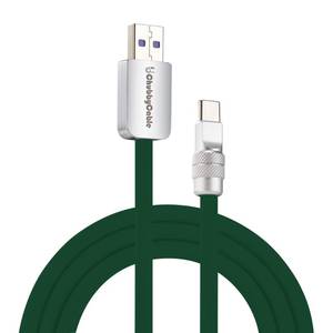 lot 8193 image: ChubbyCable USB A to C 120W Silicone Charging Cable