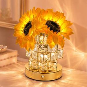 lot 9587 image: Fussion Rechargeable Sunflower Lamp, Flower Lamp, Birthday Gifts for Women