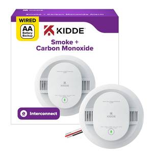 lot 9592 image: Kidde Smoke & CO Detector, Hardwired & AA Battery Backup, 30CUAR, 1 Pack