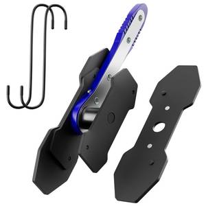 lot 9600 image: Brake Caliper Compression Tool, Caliper Piston Compressor Tool with Additional 2 pcs Large Steel Plate and 2 Hooks, 360°Adjustable Brake Caliper Tool for Single Twin Quad Piston Calipers (Blue)