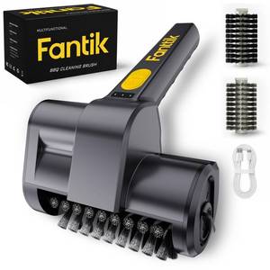 lot 9611 image: Fantik Electric Grill Brush, Cordless Rechargeable BBQ Grill Cleaner