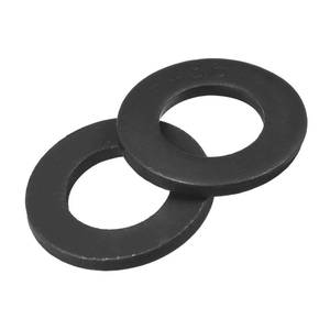 lot 10131 image: uxcell 58-Inch Flat Washer, Alloy Steel Black Oxide Finish Pack of 10