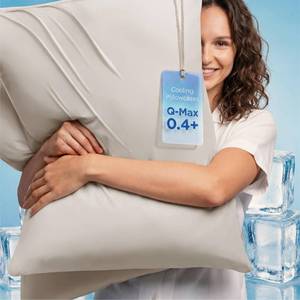 lot 10159 image: Bedsure Cooling King Size Pillow Cases Set of 2 for Hot Sleepers, Beige