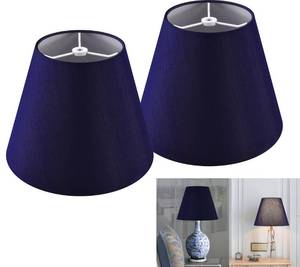 lot 13362 image: GO&SO Mini Lamp Shade Set of 2, 5 x 9 x 6.4, Blue