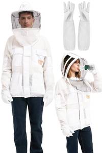 lot 13374 image: GAIACOLMEIA Sting Proof Bee Jacket with 2 Veils & Gloves, L