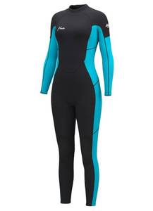 lot 13382 image: Hevto Womens Wetsuit 32mm Neoprene Back Zip Blue Size 8