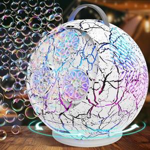 lot 13388 image: IFLOVE Bubble Machine 45°360° Rotating with RGB LED