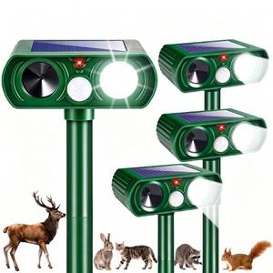 lot 13393 image: Jahy2Tech Solar Ultrasonic Animal Repellent 4-Pack
