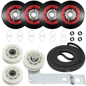 lot 13401 image: AMI PARTS 4392067 Dryer Repair Kit with Rollers Belt Pulley