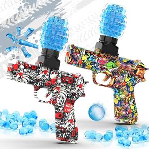 lot 13441 image: QOGELY Gel Ball Blaster Guns 2-Pack Manual Splat