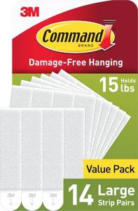 lot 14058 image: Command Large Picture Hanging Strips 14 Pairs