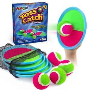 lot 14062 image: Ayeboovi Toss and Catch Ball Game Set with 4 Paddles
