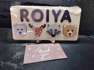 lot 14064 image: Roiya Animal Puzzle Wood Educational Toy