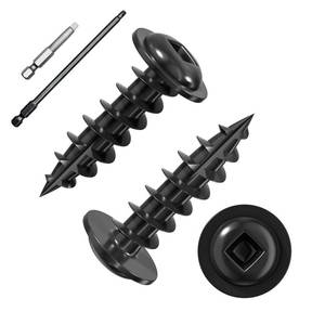 lot 14078 image: Wensilon Pocket Hole Screws #8 x 34 Square Drive Black