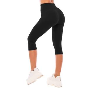 lot 14086 image: Sinophant High Waisted Capri Leggings Womens S-M Black
