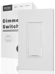 lot 14100 image: MOES Dimmer Light Switch, No Neutral Wire, 600W