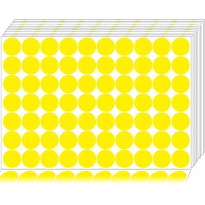 lot 14102 image: Dreecy Yellow Dot Stickers Round Labels 1400 Pc