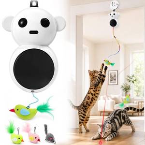 lot 14103 image: Catpick Interactive Cat Toy Door Mount Flying Bird