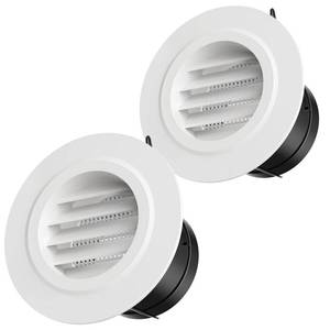 lot 14107 image: Hon&Guan 3 Inch Round Soffit Vent with Fly Screen (2-Pack)