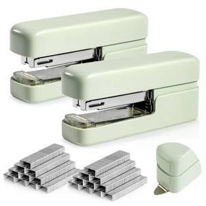 lot 14131 image: Deli Desktop Stapler with Staple Remover, 2 Pack