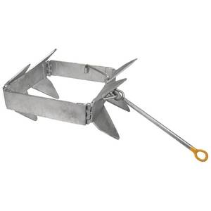 lot 17174 image: Seachoice 19 lb Fold-And-Hold Galvanized Anchor