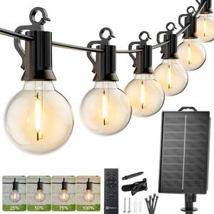 lot 17184 image: Brightown 58FT Solar String Lights IP65 Waterproof