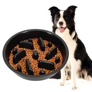 lot 18395 image: JASGOOD Large Dog Slow Feeder Bowl 8.9-9.25in