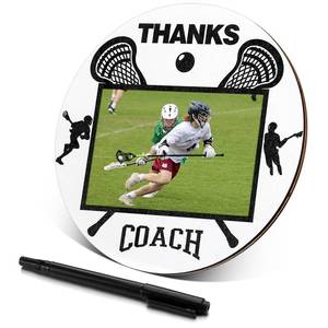 lot 18409 image: GlikCeil Lacrosse Coach Signature Picture Frame 4x6