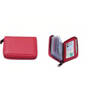 lot 18416 image: Geettcaifu Genuine Leather RFID Blocking Card Wallet