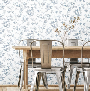 lot 1192 image: RoomMates Dancing Leaves Peel and Stick Wallpaper