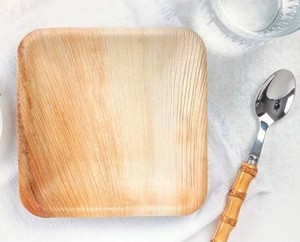 lot 1203 image: Multi-pack of Square Disposable Plates- Eco