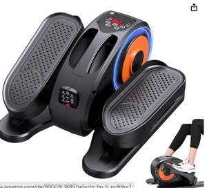 lot 7642 image: GUGTTR Under Desk Elliptical Machine, Low Impact Leg Exerciser for Seniors