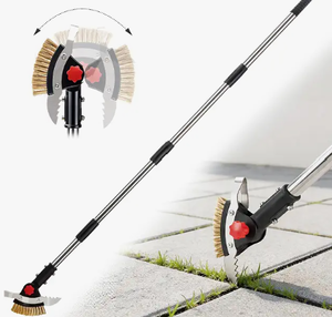 lot 13425 image: Multi-Head Crack Weeder Long Handle Adjustable Tool Set
