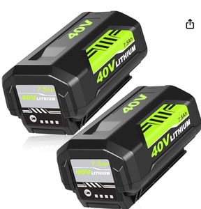 lot 17197 image: 40V Lithium-Ion Rechargeable Battery 7.5Ah (2-Pack)
