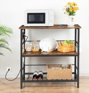 lot 13411 image: Kitchen Island Table 54 x 11 Inches Dark Wood