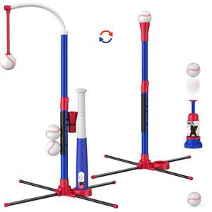 lot 1277 image: HYES 3-in-1 Baseball Set for Kids with Auto Pitching Machine